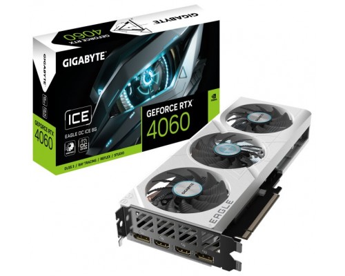 Gigabyte GeForce RTX 4060 EAGLE OC ICE 8G NVIDIA 8 GB GDDR6 (Espera 4 dias)